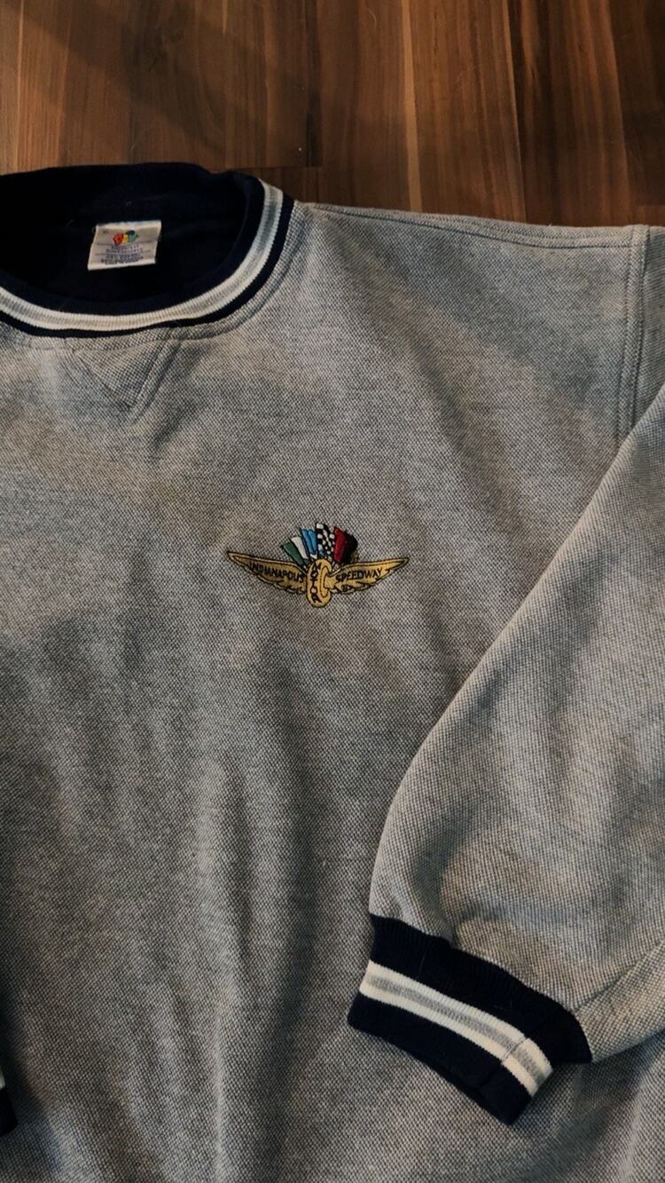 Vintage Indianapolis Motor Speedway Crew Neck Sweatshirt Size XL
